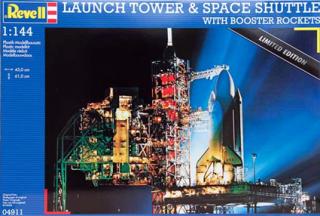 LAUNCH TOWER & SPACE SHUTTLE with BOOSTER ROCKETS