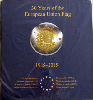 Album na 2 Euromince - 30. výročie vlajky Európskej únie