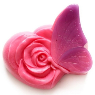 Silikónová forma Motýľ s ružou