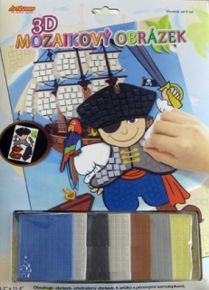 Mozaikový obrázok - Pirát