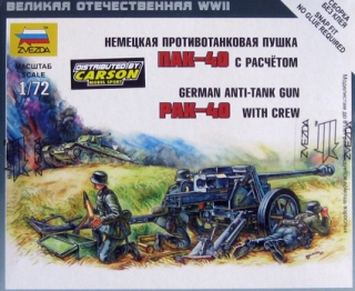 German Anti Tank Gun PAK-40 with Crew