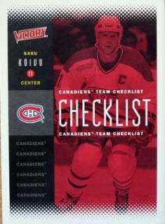 Saku Koivu - Canadiens Checklist  