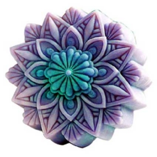 Silikónová forma mydlo Kvet - ornament