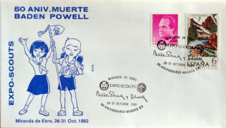 Robert Baden-Powell  - 50 výročie úmrtia