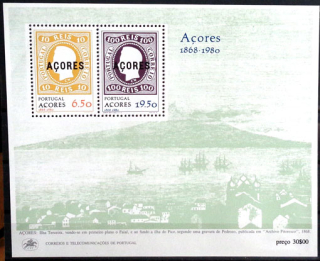 112. výročie prvého vydania známok z Azorských ostrovov 