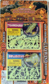 Svietiace 3D puzzle - Dinosauria kostra